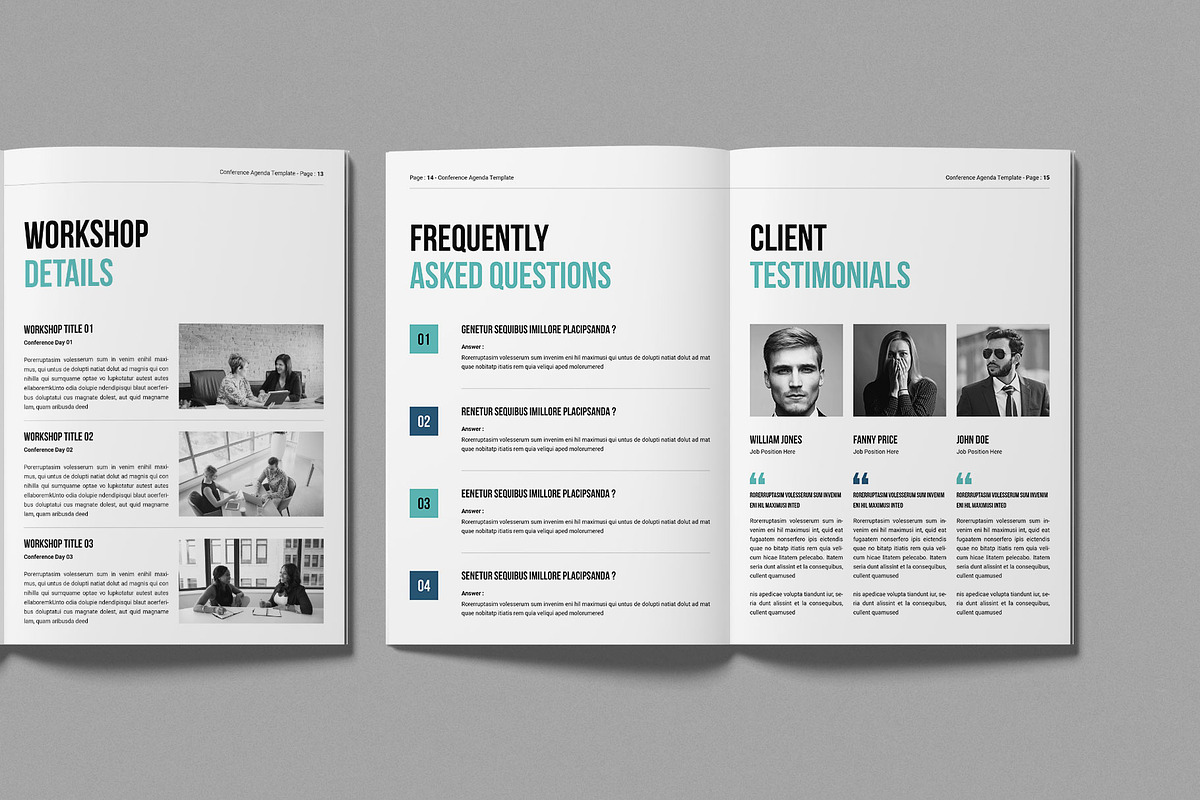 Conference Agenda Template, a Brochure Template by Work-Envance (Photo 6 of 7)
