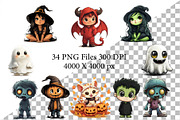 Big bundle of Halloween characters., an Animal Illustration by KENO Mascots (Thumbnail 3 of 12)