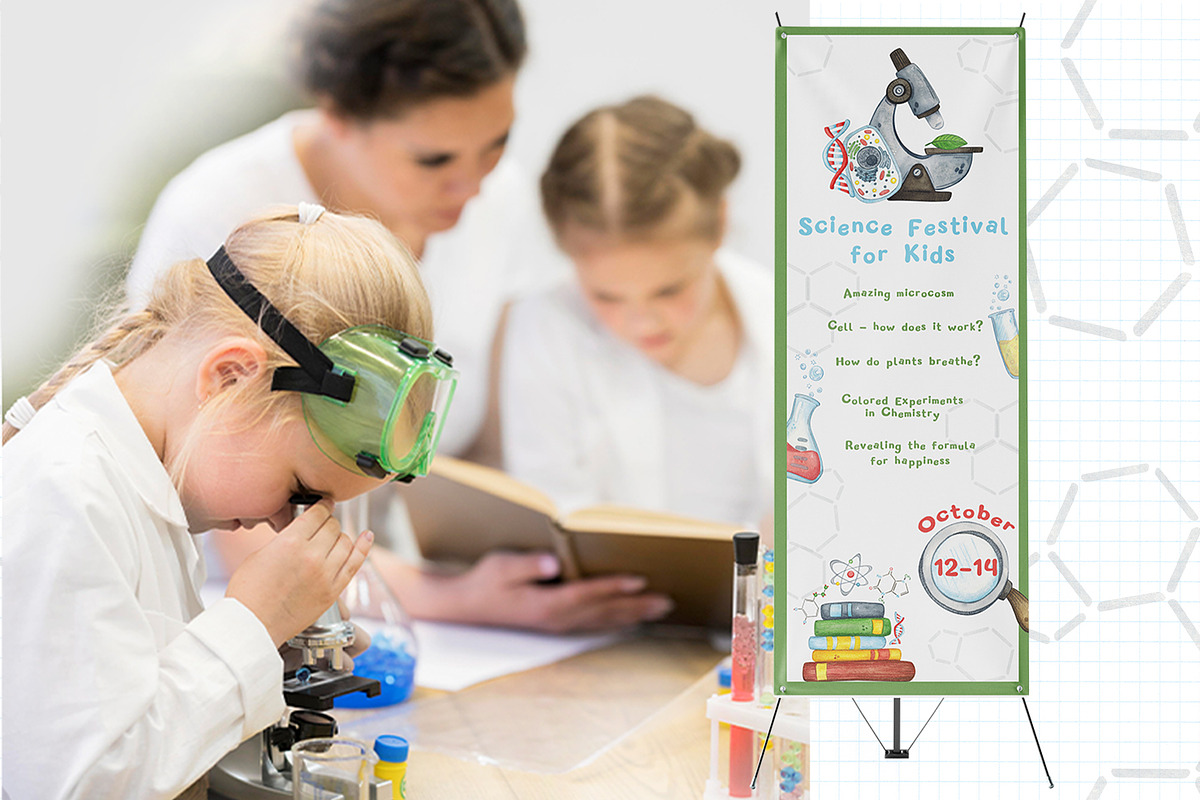Science for kids watercolor clip art, an Object Illustration by DemiLena (Photo 16 of 18)