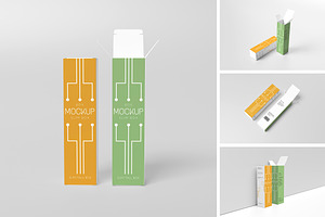 Slim Tall Box Mockup, a Packaging Mockup by xavier_studio