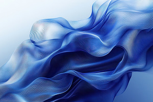 Blue fabric waves abstract design fl, a Background Photo by Pixeness Studio