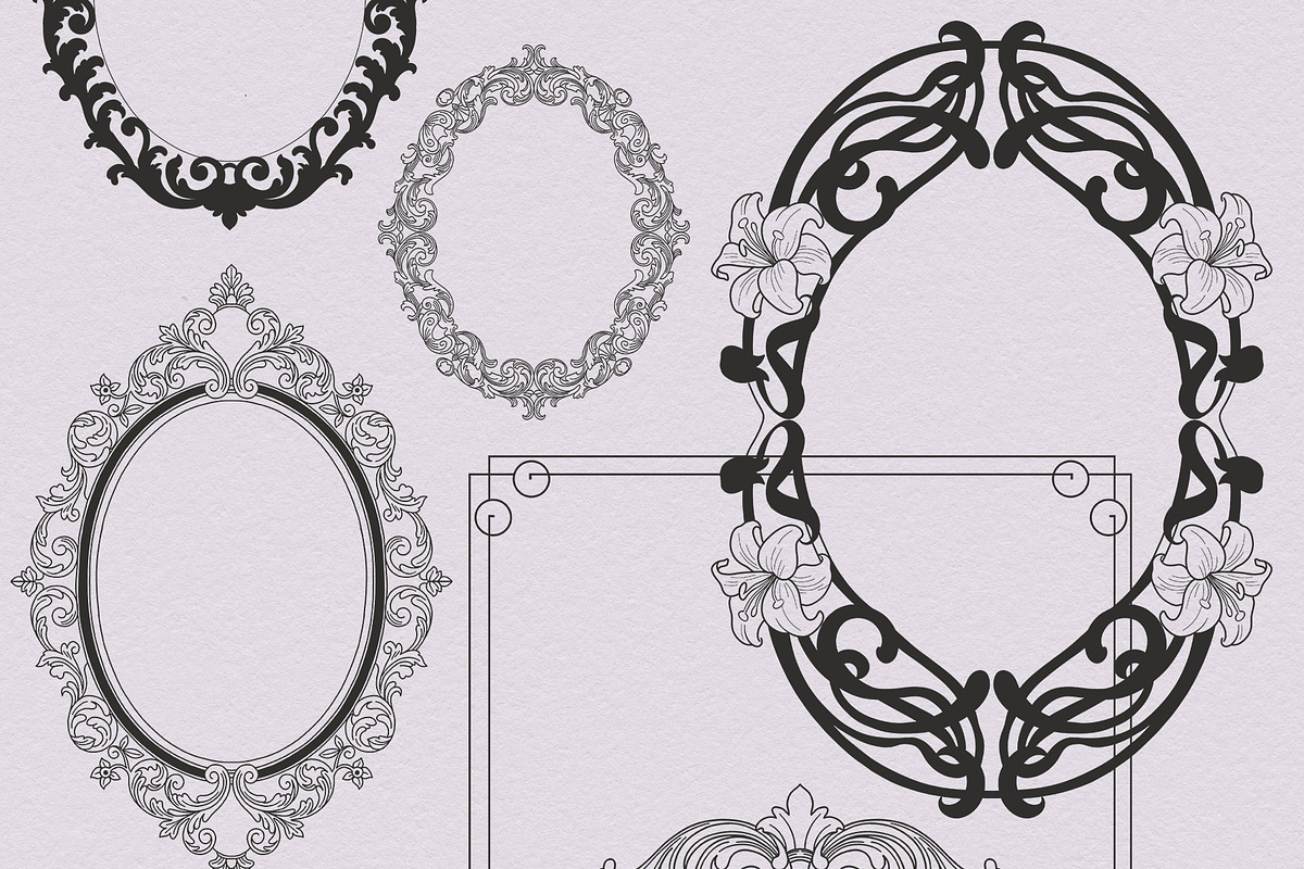 Ornella Ornamental & Embossed Frames, an Object Graphic by alonahaidash (Photo 13 of 19)