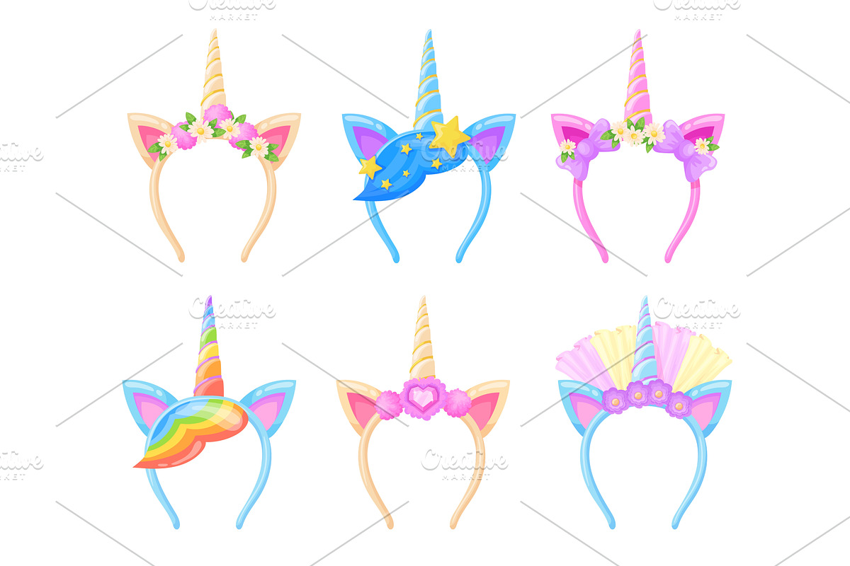 Unicorn hair band. Unicorn hairband, an Illustration by Stock-Smart-Start