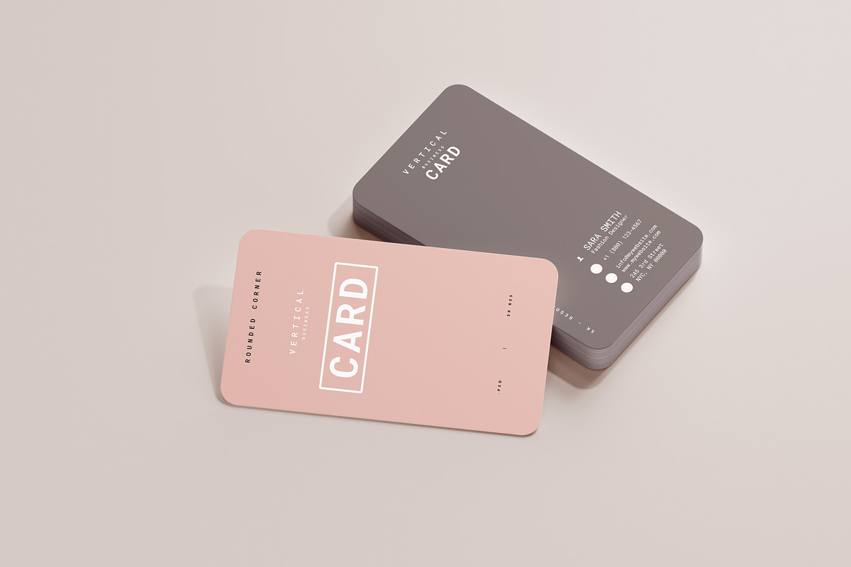 Vertical Business Card Mockups, a Print Template by pmvch (Photo 19 of 20)