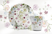 Summer Flowers Watercolor Clipart, a Decorative Illustration by LenArt (Thumbnail 11 of 14)