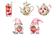 Watercolor Strawberry Clipart Bundle, a Seasonal Illustration by CitraGraphics (Thumbnail 3 of 5)
