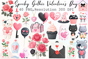 Spooky Gothic Valentine's Day Bundle, an Illustration by Sublimation Artist (Thumbnail 1 of 6)