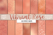 Rose gold foil digital paper, a Texture Graphic by Paper Farms (Thumbnail 1 of 3)