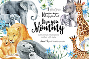 Happy Mother's Day, an Animal Illustration by KatBranchArt (Thumbnail 1 of 4)