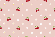 Cherries & Daisies Set of 7 Seamless, a Pattern Graphic by Amy Lynn Grover (Thumbnail 1 of 10)