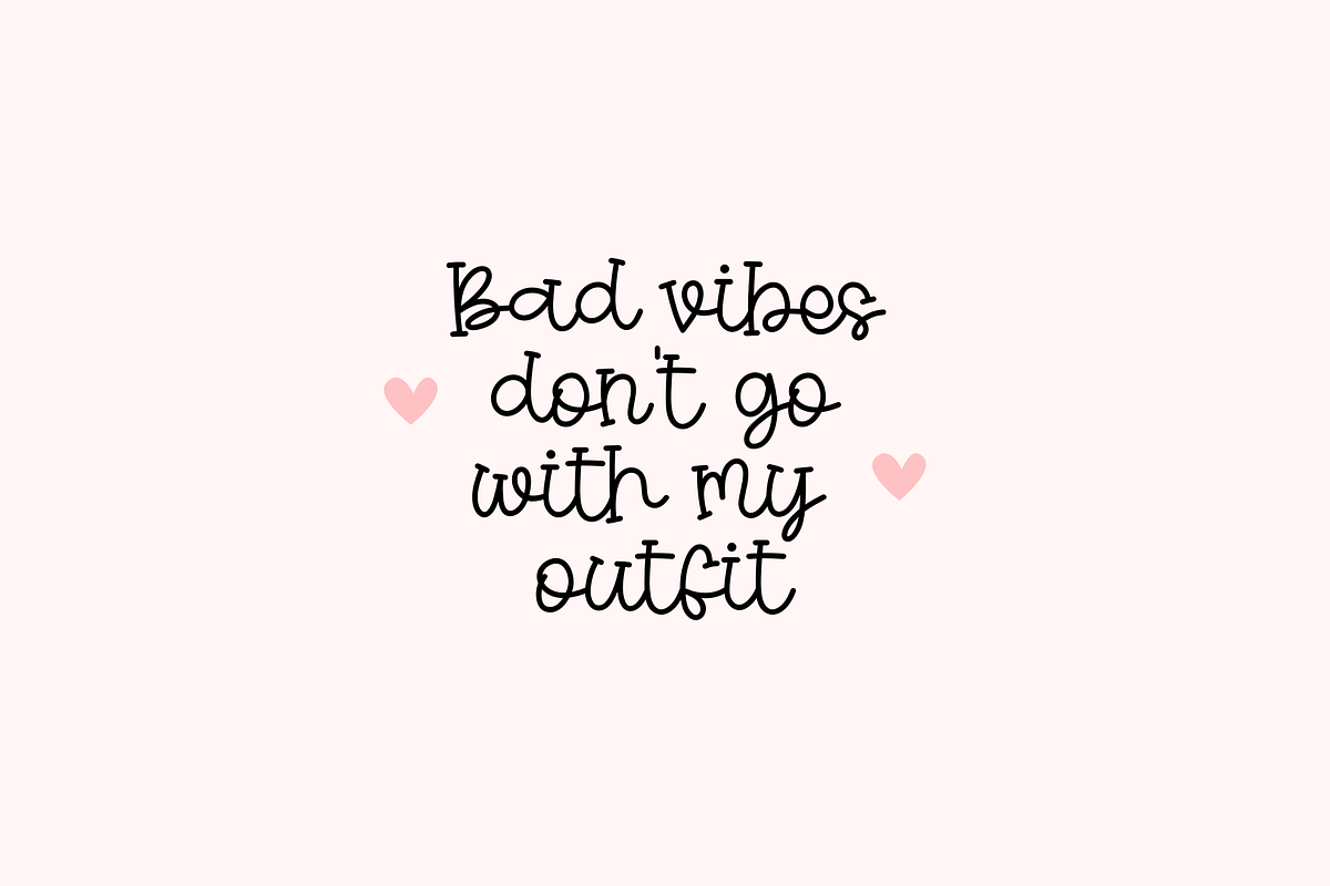 Salted Caramel Cute Font, a Script Font by Cotton White Studio (Photo 9 of 11)