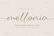 Mellonia – Script Font, a Script Font by Almeera Std (Thumbnail 1 of 10)