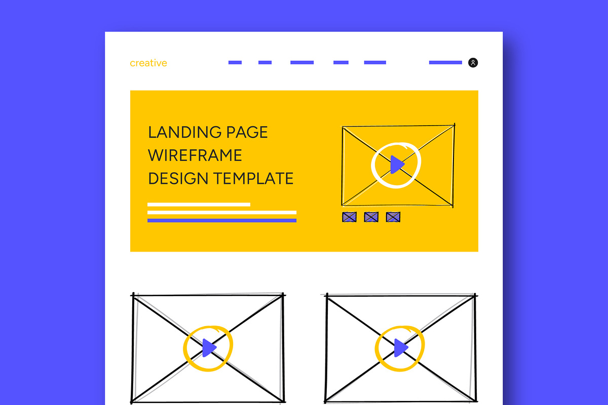 Wireframe Template, a Wireframe Template by MightyDesign (Photo 2 of 9)