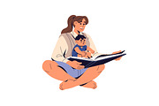 Happy families, parents and kids set, a Person Illustration by PaperTrident (Thumbnail 7 of 9)