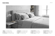 Minimalist Bedroom Bedding Mockup, a Household Mockup by creatsy5 (Thumbnail 3 of 6)