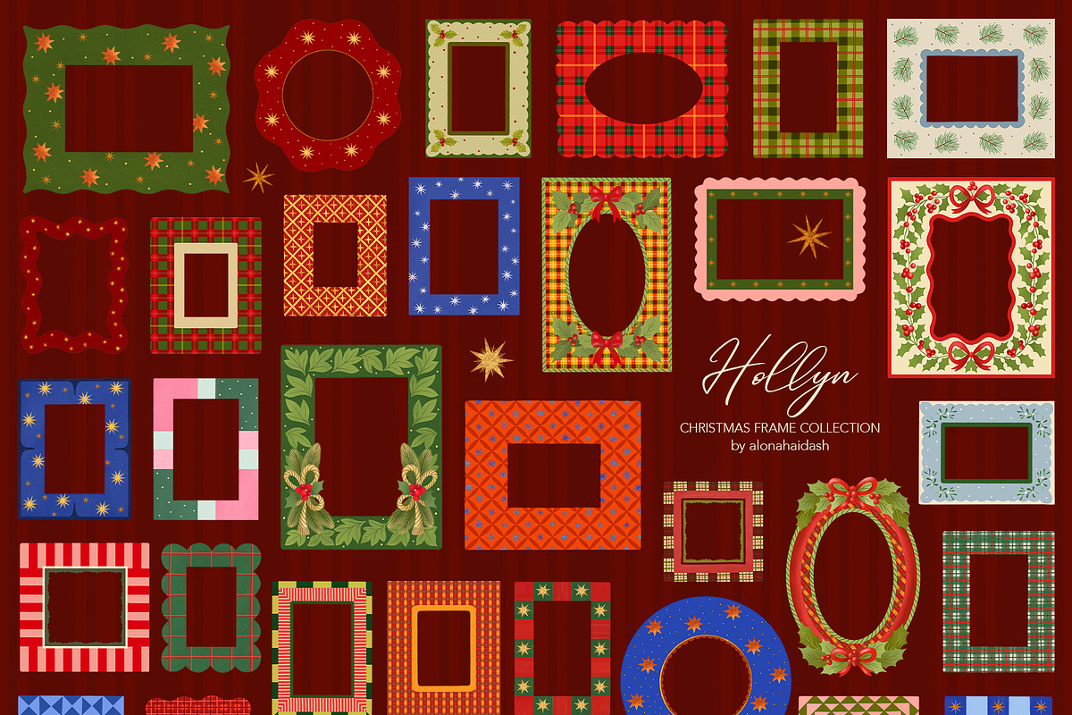 Hollyn · Christmas Frame Collection, an Object Graphic by alonahaidash (Photo 5 of 11)