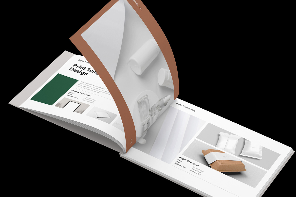 Minimalist Design Portfolio Template, a Brochure Template by NorthPeak (Photo 8 of 12)