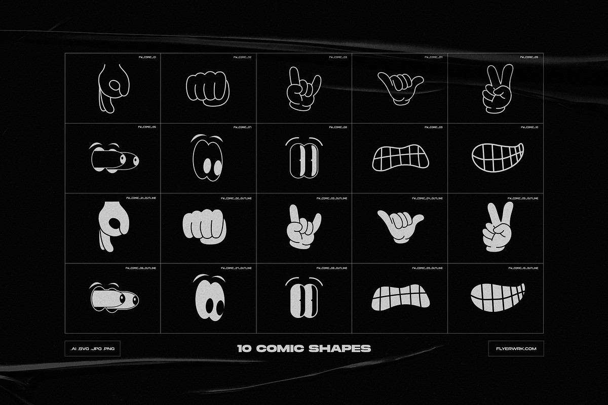 Acid Shapes, an Object Graphic by FLYERWRK (Photo 18 of 23)