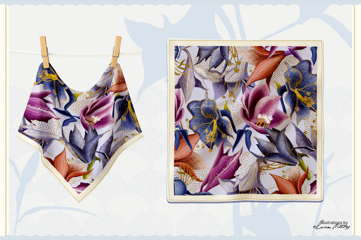 Purple Meadow collection for home, a Seasonal Illustration by Elena Mentes (Photo 4 of 12)