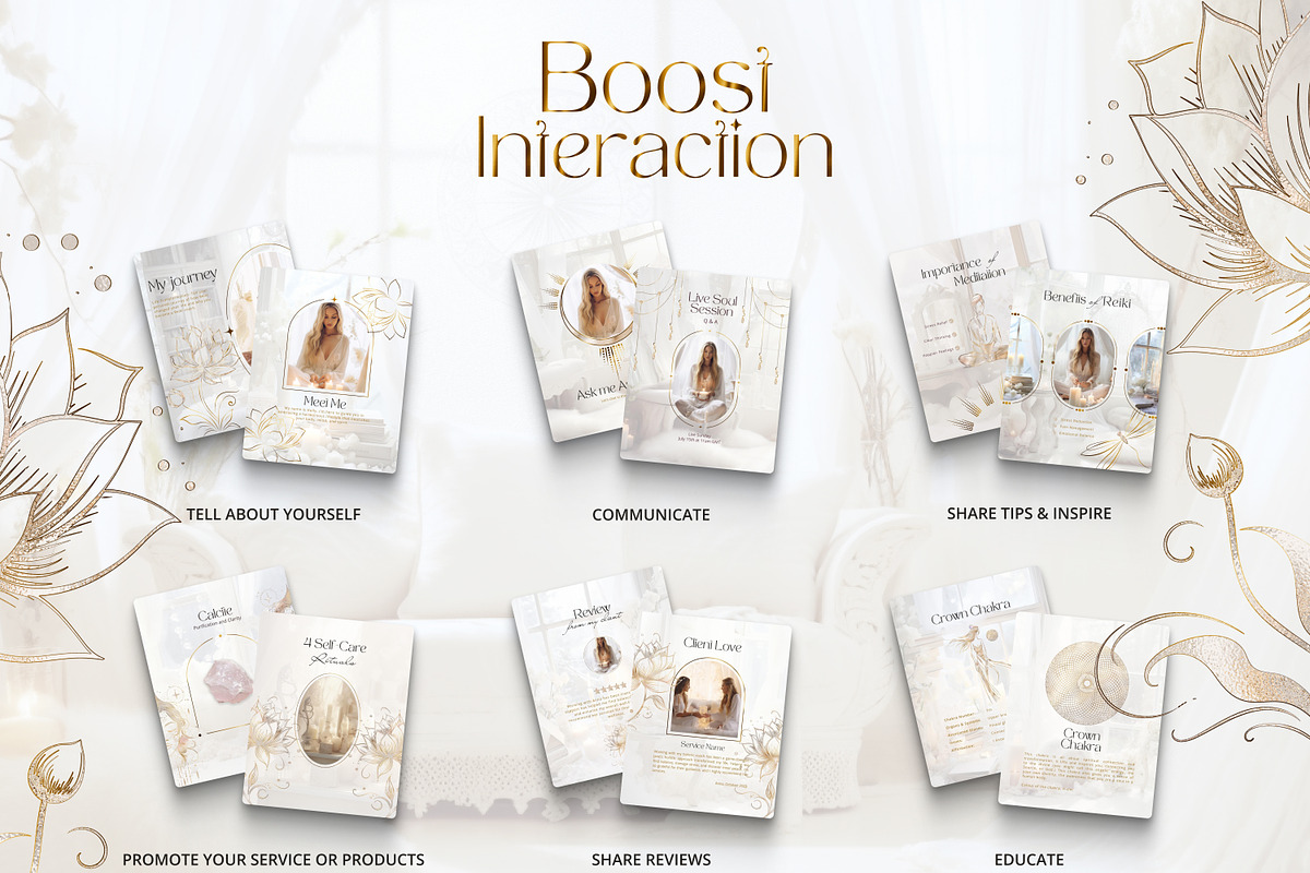 Spiritual Instagram Posts | Reiki, a Social Media Template by Under My Cozy Roof (Photo 4 of 9)
