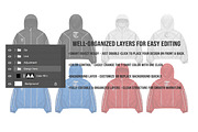 Tracksuit Jacket Mockup PSD Editable, a Shirt Mockup by std.badboy (Thumbnail 3 of 4)