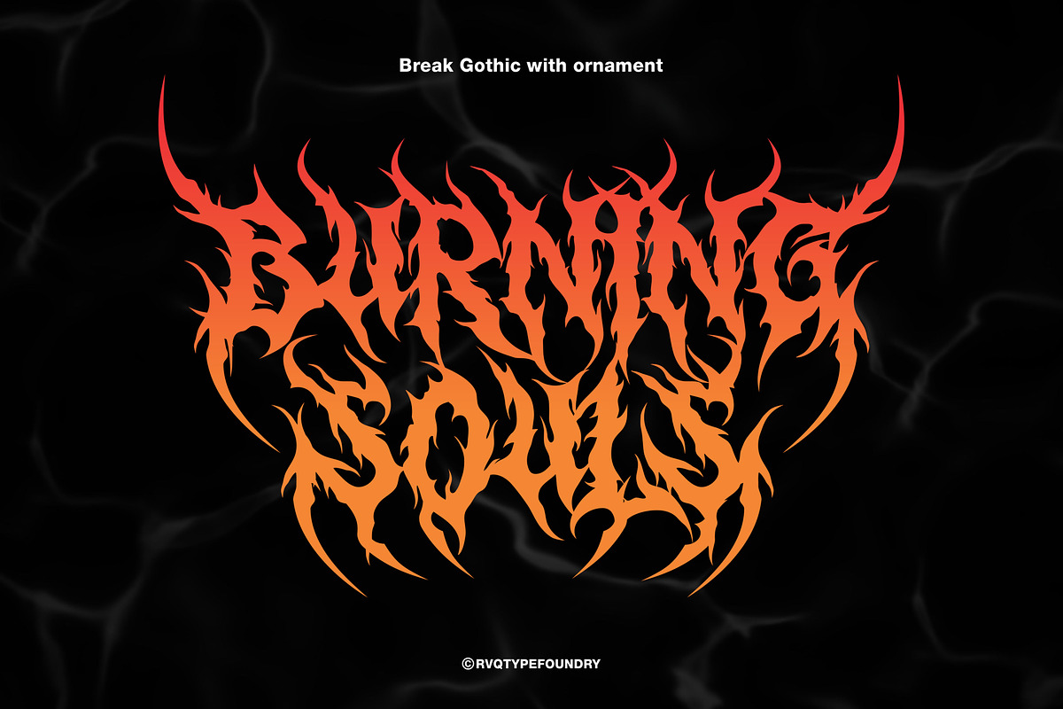 Break Gothic, a Blackletter Font by Rvq Type Foundry (Photo 5 of 6)