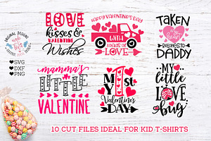 Valentine's Day Kids Baby Cut Files