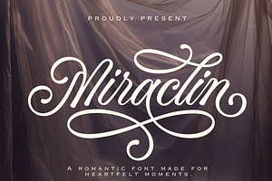 Miraclin - Beautiful Calligraphy Fon