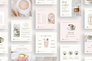 Canva Coffee Shop templates, a Social Media Template by LiliesandBerries (Thumbnail 11 of 23)