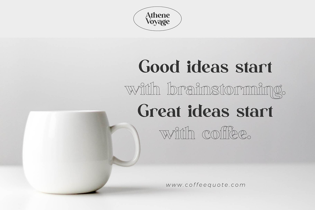 Athene Voyage - Stylish Serif Font, a Serif Font by Aqeel_Art (Photo 6 of 8)