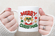 Merry Christmas Santa Dog PNG, an Illustration by Sublimation Artist (Thumbnail 5 of 9)