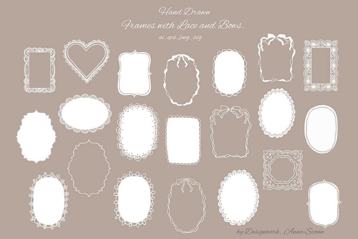 Whimsical Frames. Wedding Doodles., a Background Graphic by Designwork (Photo 8 of 13)