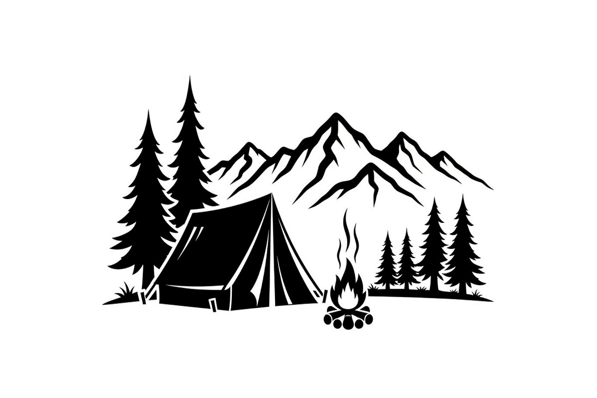 50 Camping Mountain Vector Bundle, an Illustration by jahid234 (Photo 51 of 51)