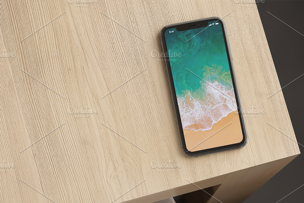 iPhone X. 3 PSD mockups, an iPhone Mockup by Egor Shkolnikov (Photo 3 of 3)
