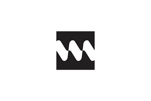 M Wave Logo Design