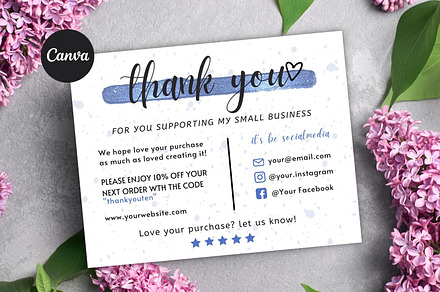 Thank You Card For Small Business #7