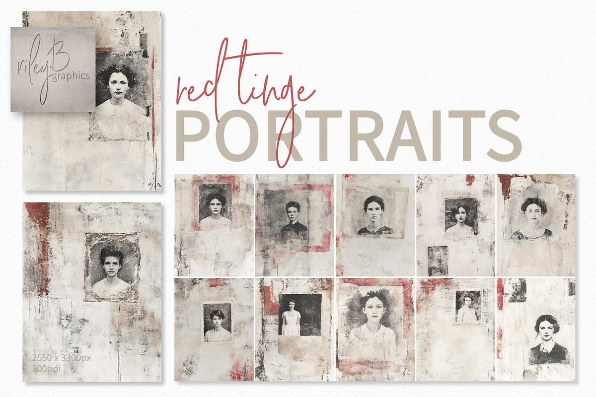 Red Tinge Portraits, a Decorative Illustration by rileyBgraphics (Photo 1 of 5)