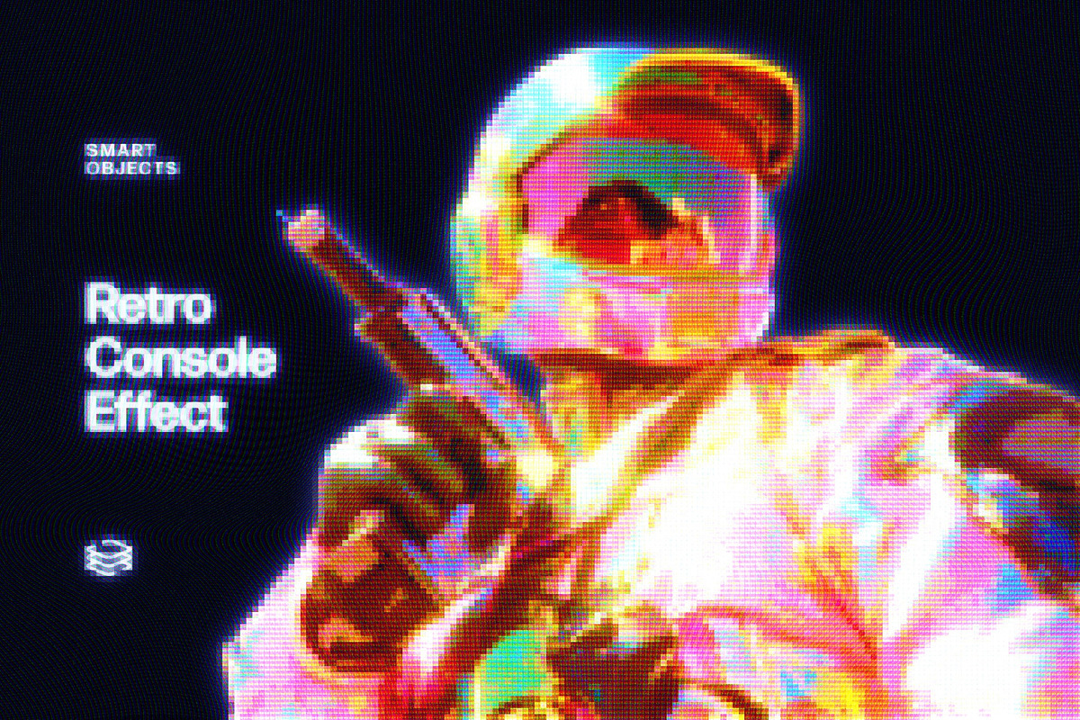 Retro Console Effect, a Layer Style Add-On by Design Squad (Photo 1 of 5)