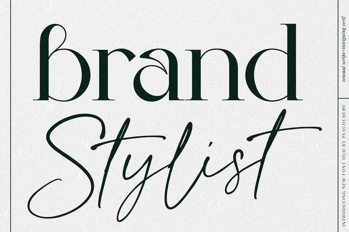 Brand Stylist // luxe duo font, a Serif Font by PeachCreme (Photo 1 of 12)