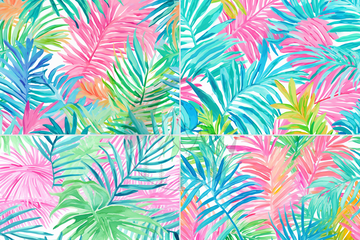 Tropical Leaves Pattern, a Pattern Graphic by Paper & Pattern Studio (Photo 5 of 8)