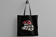Skull with Bike Helmet, an Object Illustration by nomlimo.com (Thumbnail 3 of 3)