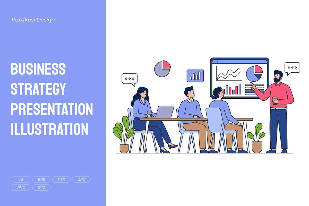 Business Strategy Presentation, a Work Illustration by Partikusi Design (Photo 1 of 3)