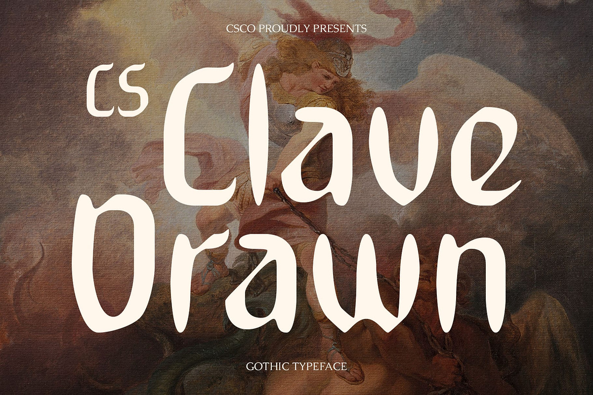 CS Clave Drawn, a Sans Serif Font by Craft Supply Co. (Photo 1 of 8)