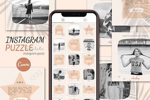 Canva Instagram Puzzle Template