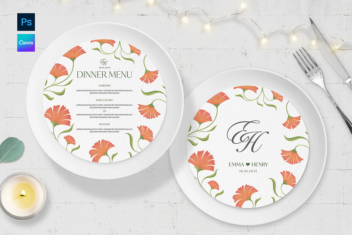 Circle Menu Layouts, a Flyer Template by BrandPacks (Photo 1 of 4)
