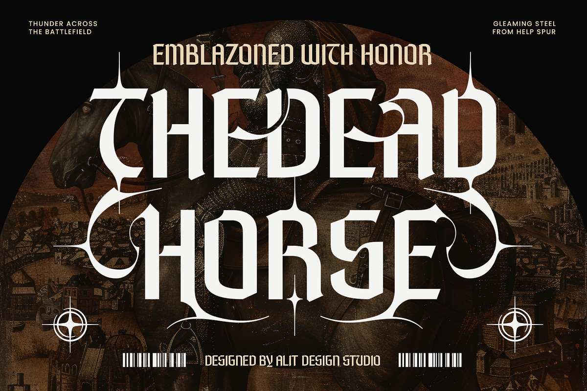 Tourah Shock Typeface, a Blackletter Font by alit design (Photo 6 of 17)