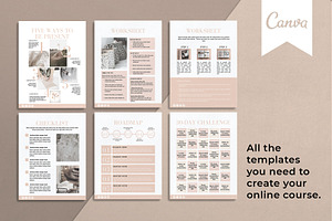 Canva Course Creator Template Bundle