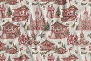 Vintage Holiday Toile Pattern Bundle, a Pattern Graphic by Olya Creative (Thumbnail 31 of 31)