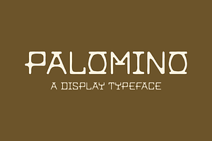 PALOMINO Display Font