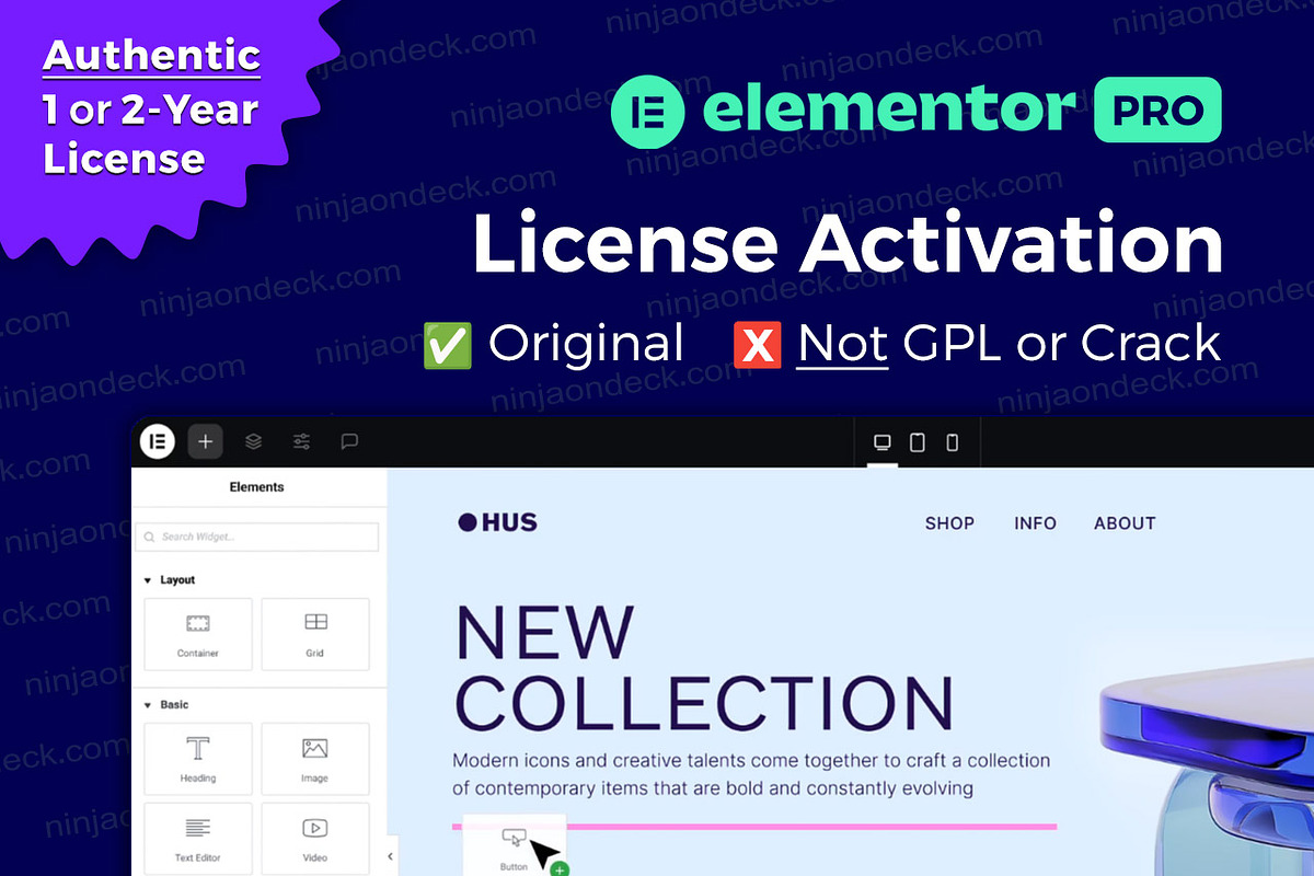 Elementor Pro Official License